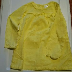 Toddler girl yellow blouse